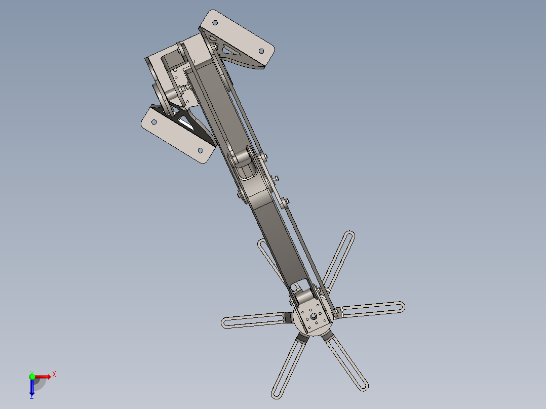 码垛机械臂 3D模型俯视图