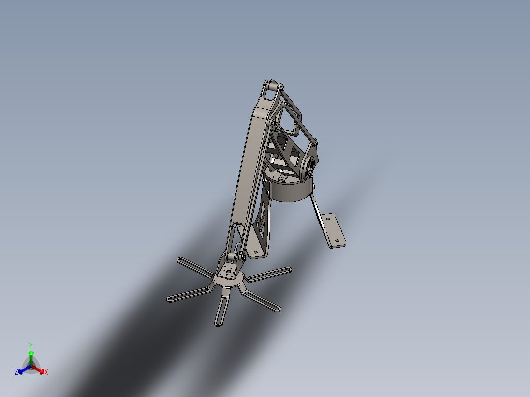 码垛机械臂 3D模型正等轴测图
