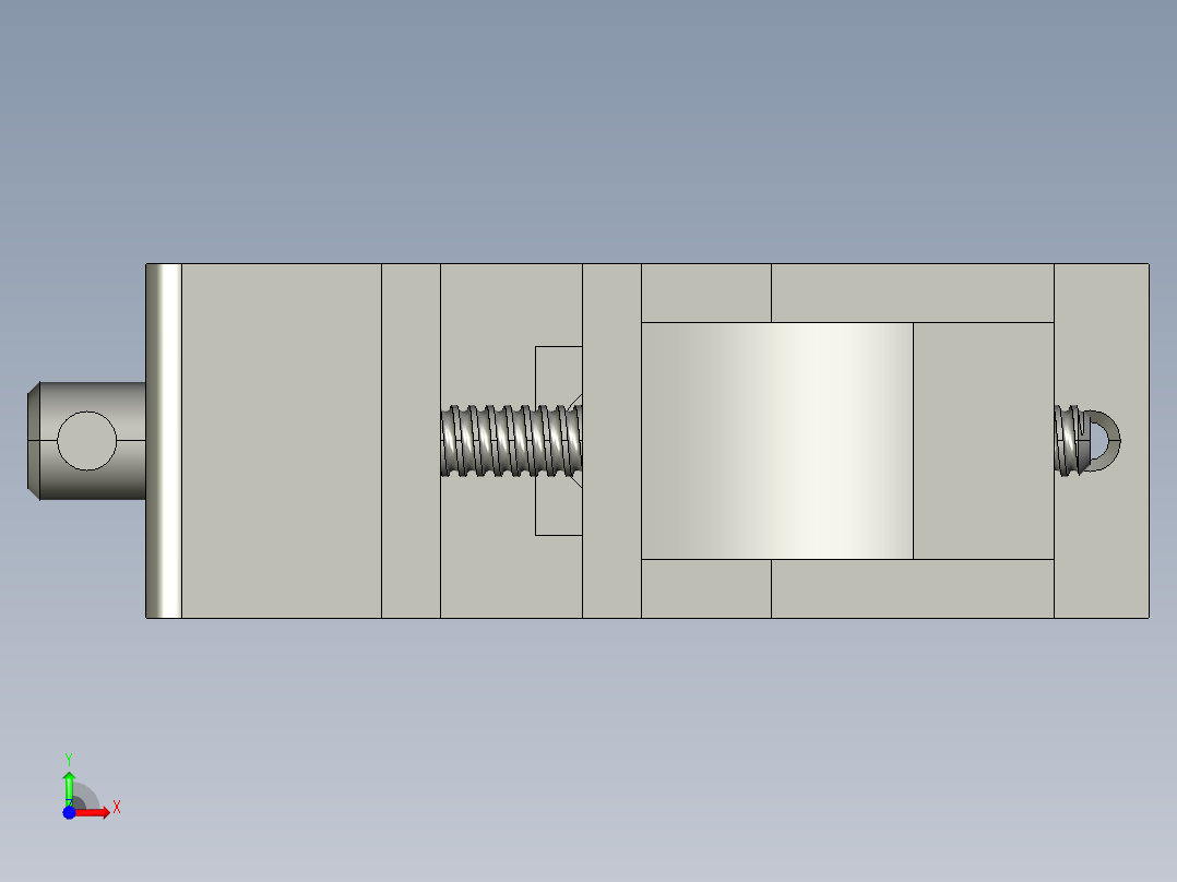 小台虎钳3D模型前视图