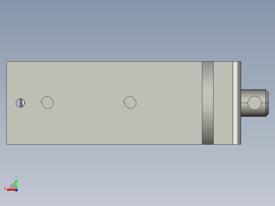 小台虎钳3D模型后视图