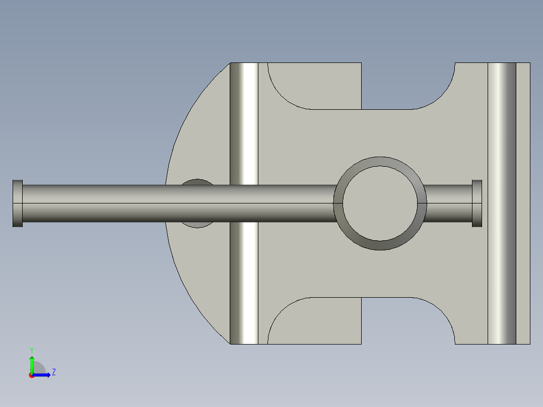 小台虎钳3D模型左视图