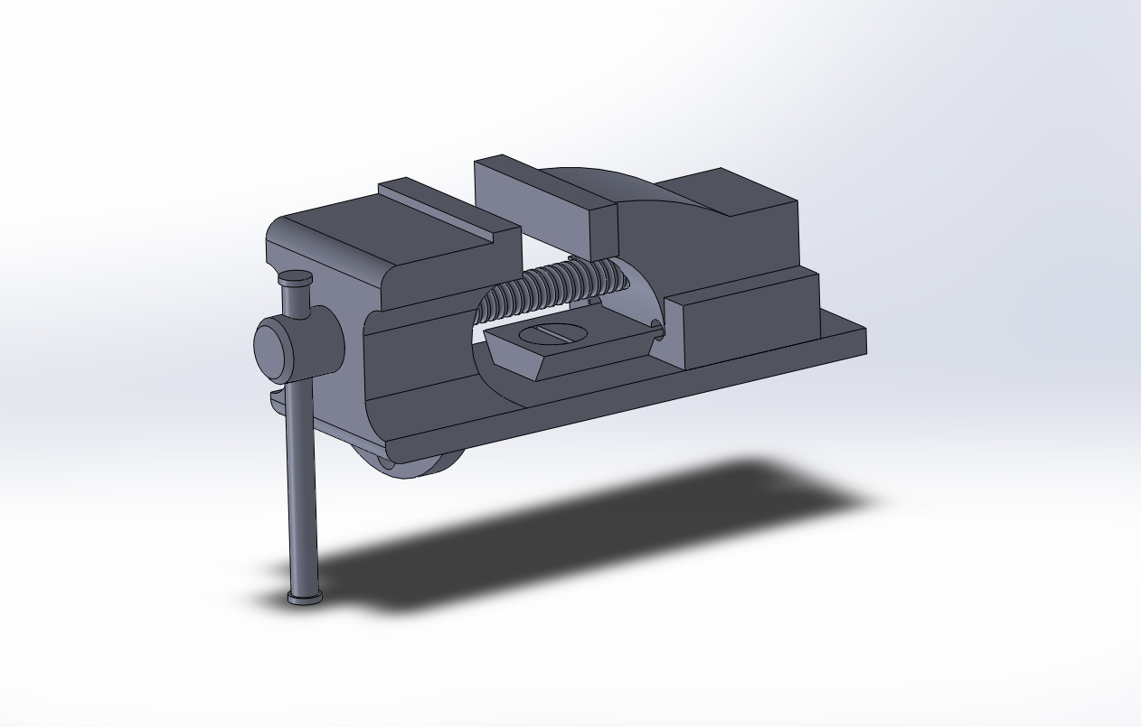 小台虎钳3D模型