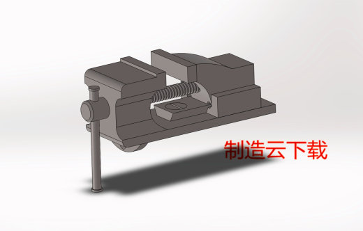 小台虎钳3D模型缩略图