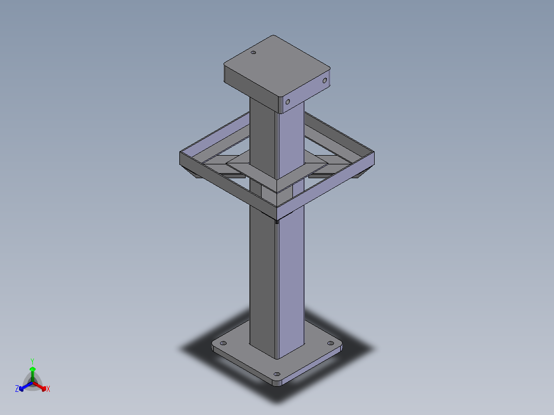 铆接台正等轴测图