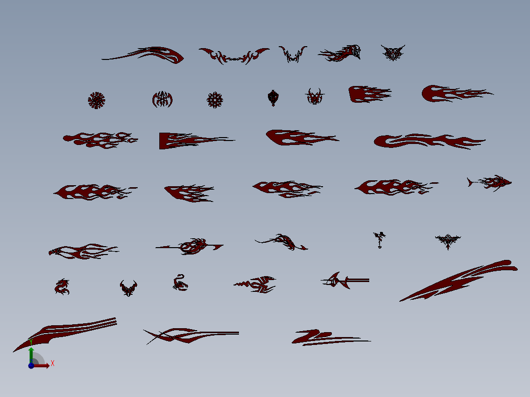 solidworks 35个部落图标前视图