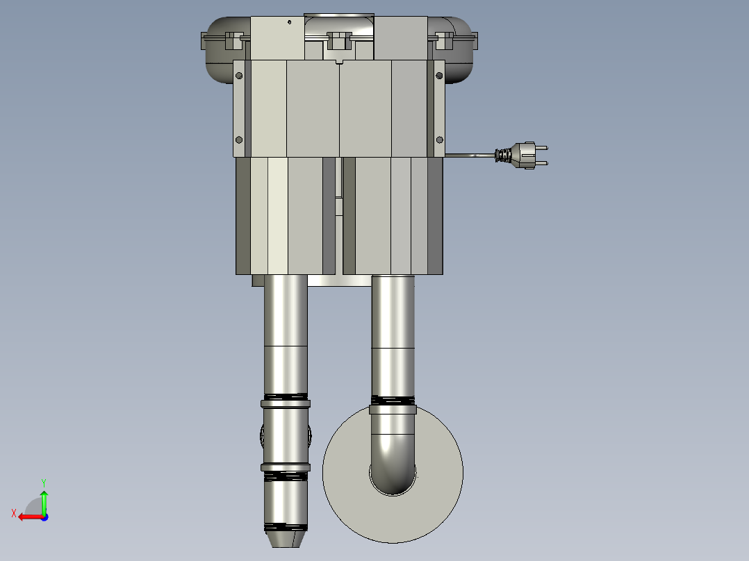 大容量鼓风机后视图