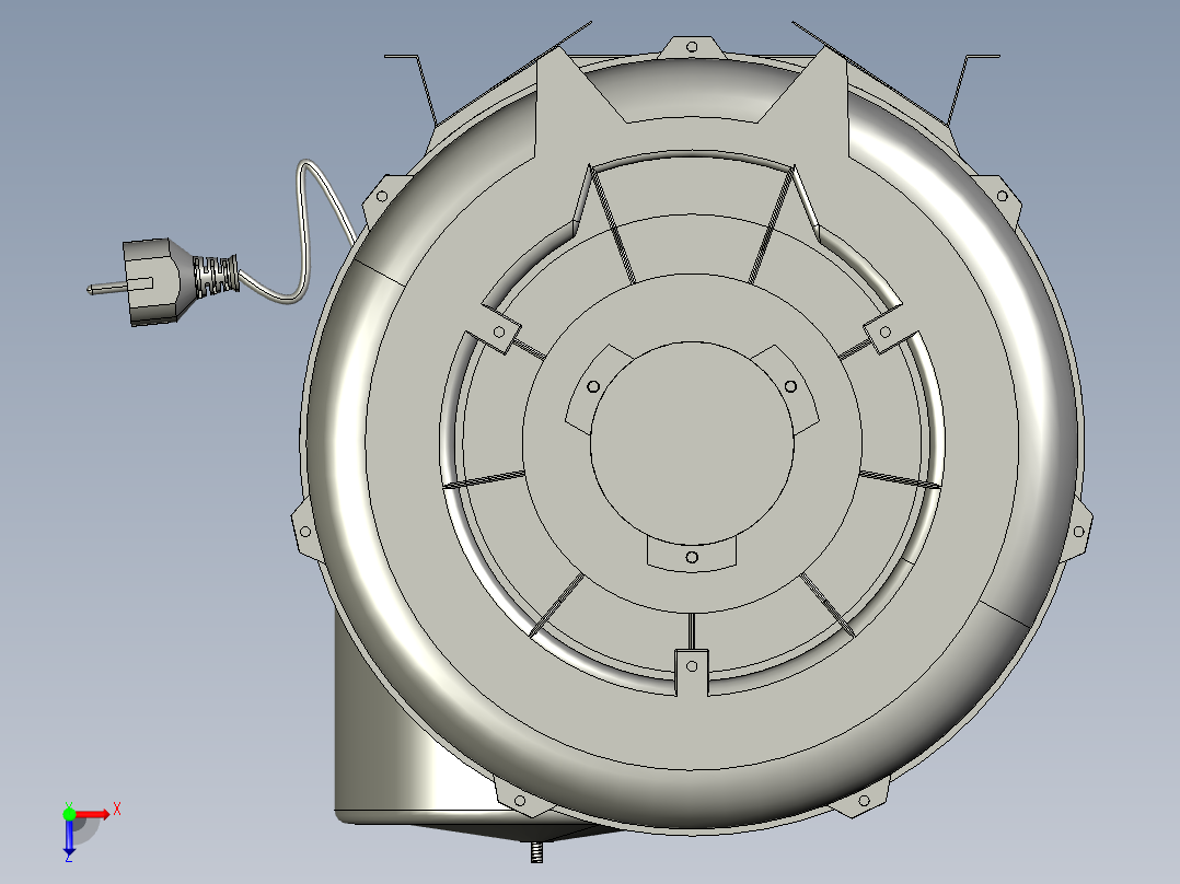 大容量鼓风机俯视图