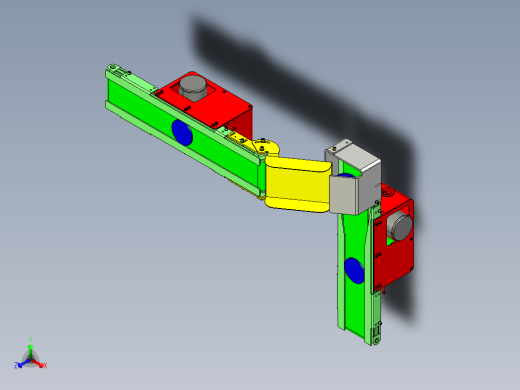 直行高度不同输送机间的喷射