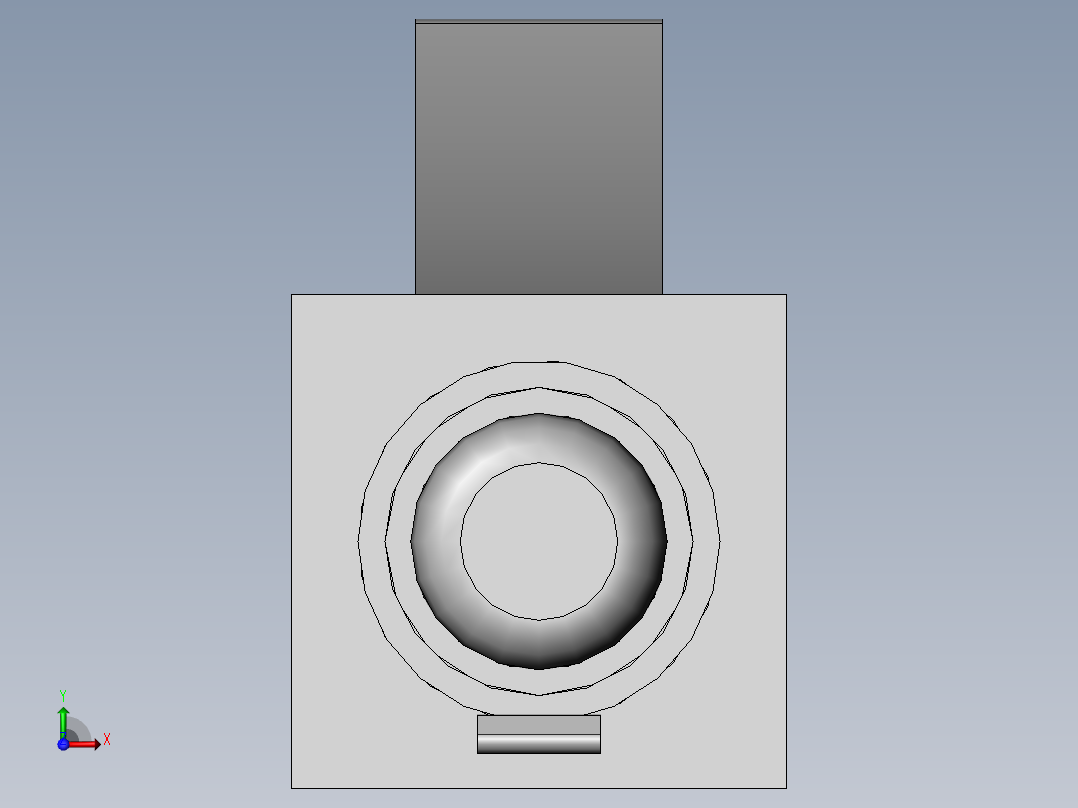 光纤连接器前视图