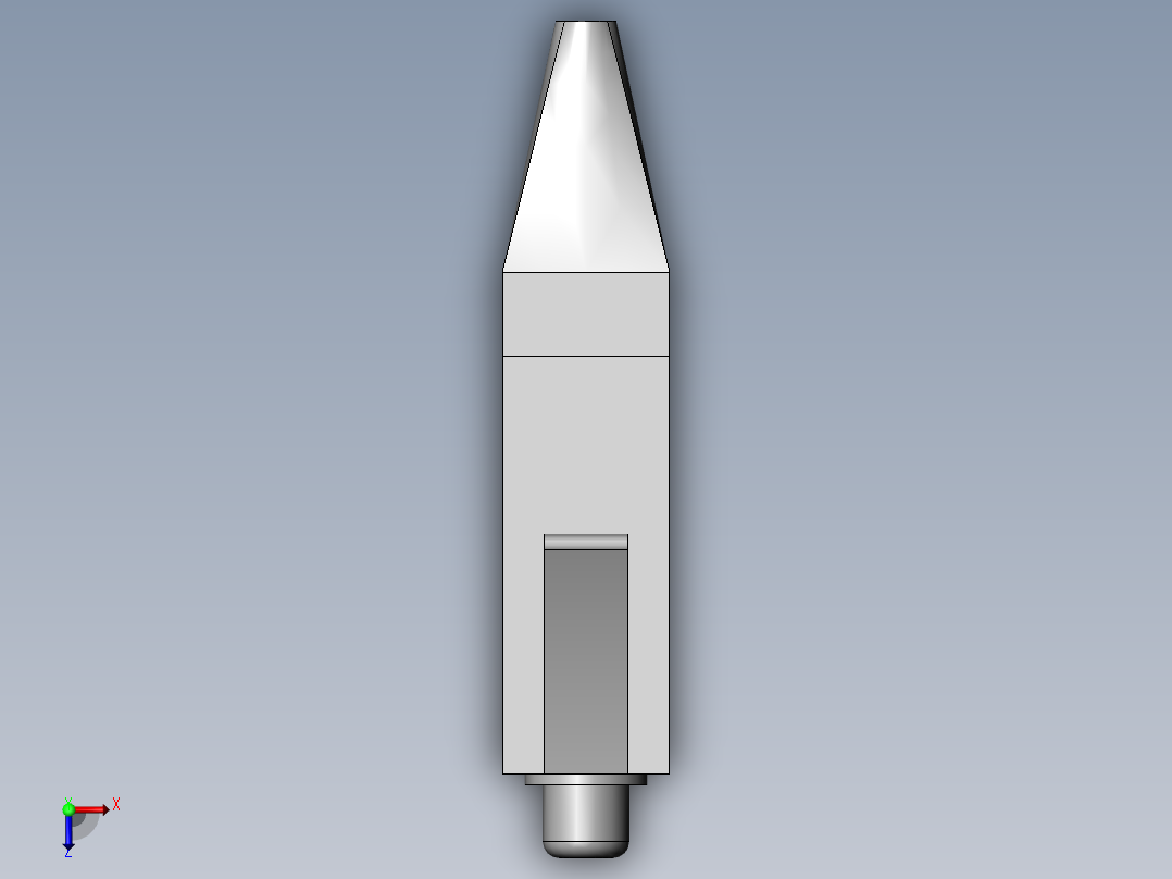 光纤连接器俯视图