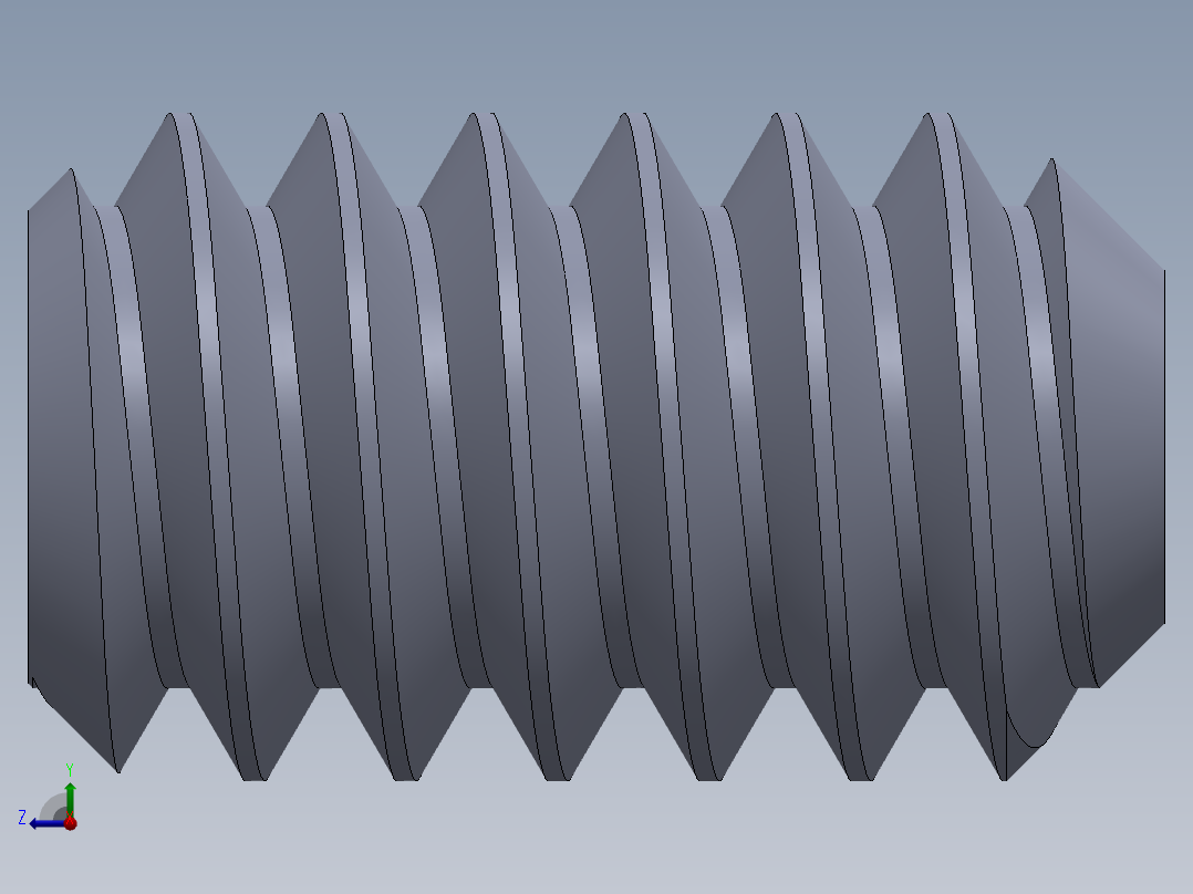 UNC 平头紧定螺钉-UNC SET SCREW 4-40 x 0.187.SLDPRT右视图