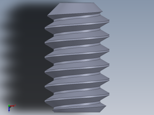 UNC 平头紧定螺钉-UNC SET SCREW 4-40 x 0.187.SLDPRT俯视缩略图