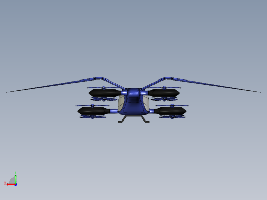 客运载人无人机设计后视缩略图