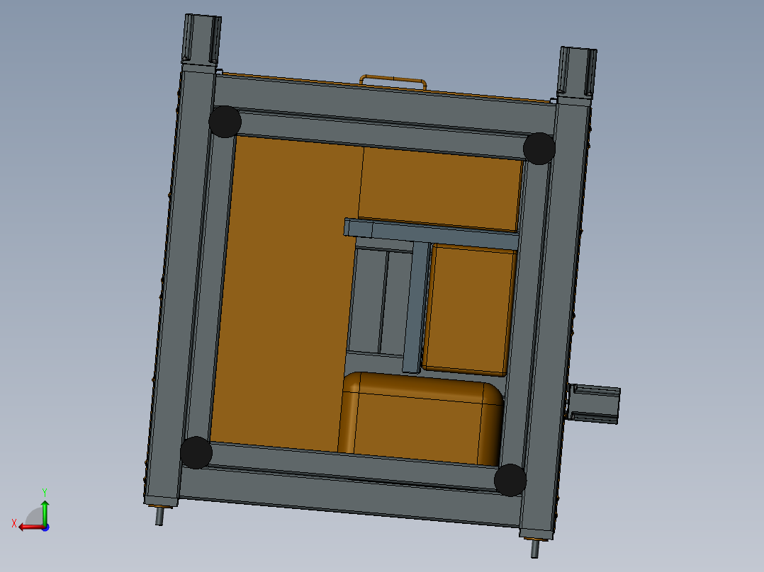 经典数控铣床（多轴联动）后视图