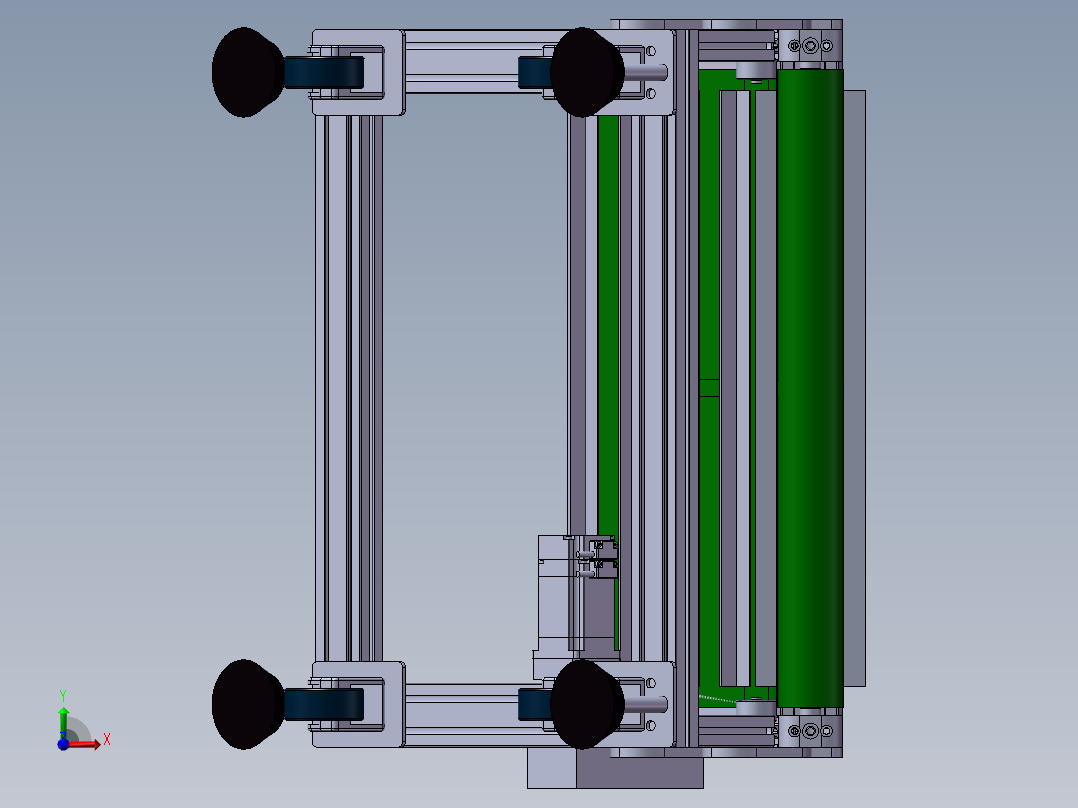 皮带机简单设备前视图