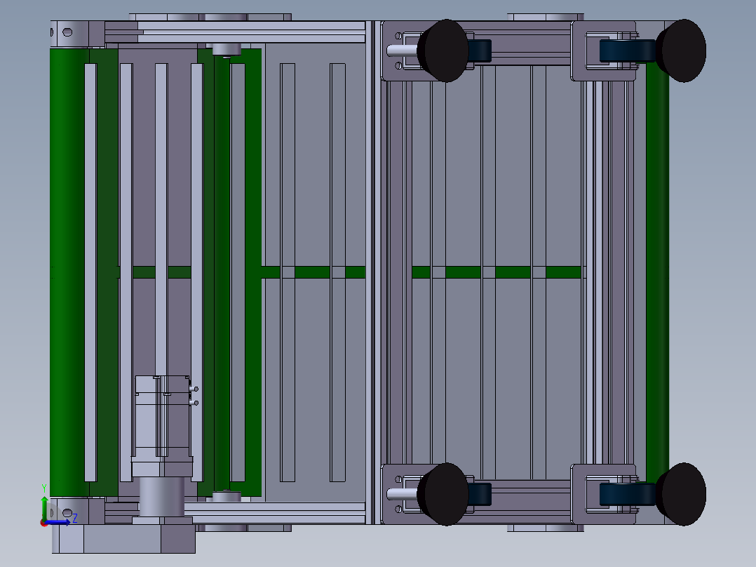 皮带机简单设备左视图
