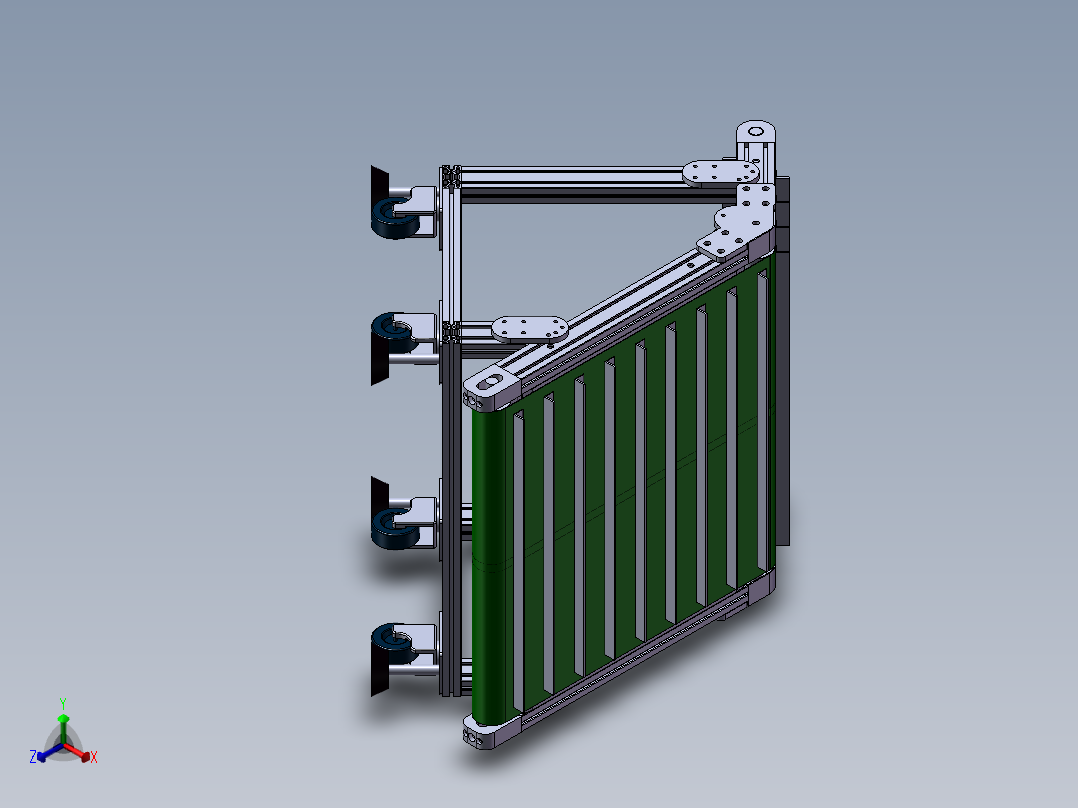 皮带机简单设备正等轴测图