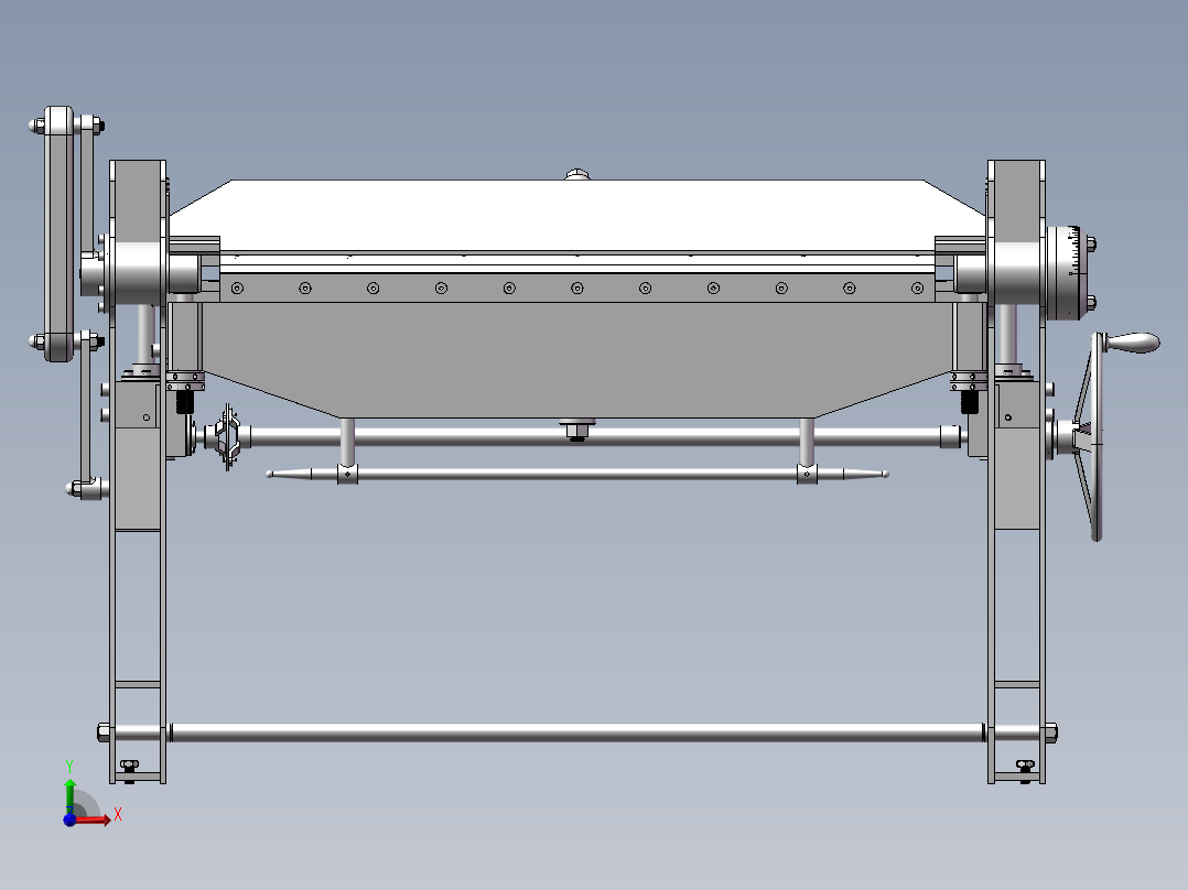 钣金折弯机 3前视图