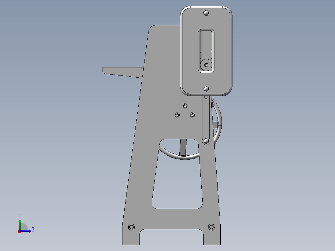 钣金折弯机 3左视图
