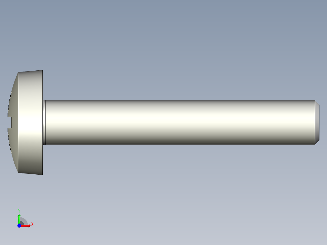 Cross_recessed_head-M8-50-50-6.4-19-11.stp螺钉-前视图