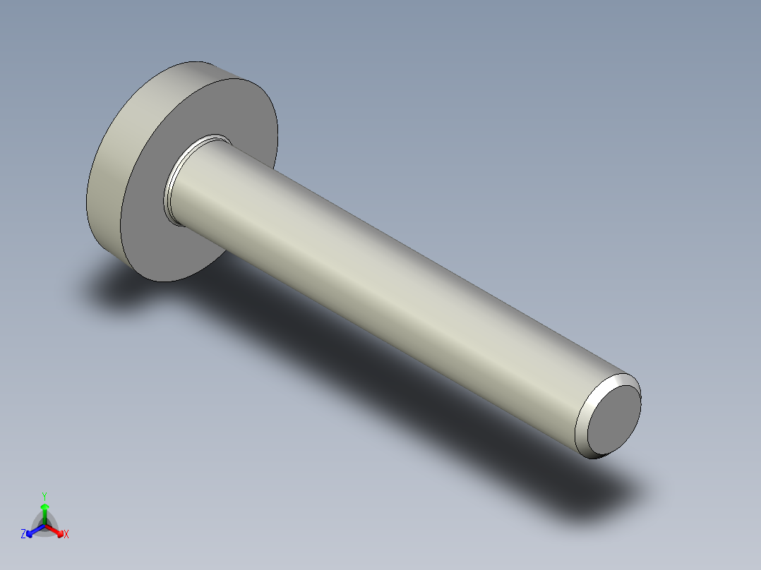 Cross_recessed_head-M8-50-50-6.4-19-11.stp螺钉-正等轴测图