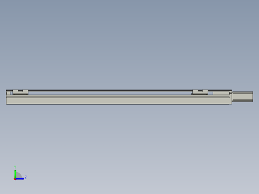直线模组LHA6-S700-M-100W(16丝杆)设计图纸左视缩略图