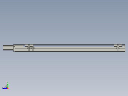 直线模组LHA6-S700-M-100W(16丝杆)设计图纸右视缩略图
