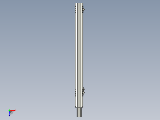 直线模组LHA6-S700-M-100W(16丝杆)设计图纸俯视缩略图