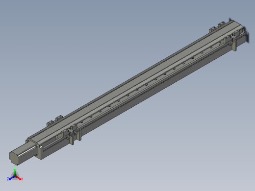 直线模组LHA6-S700-M-100W(16丝杆)设计图纸正等轴测缩略图