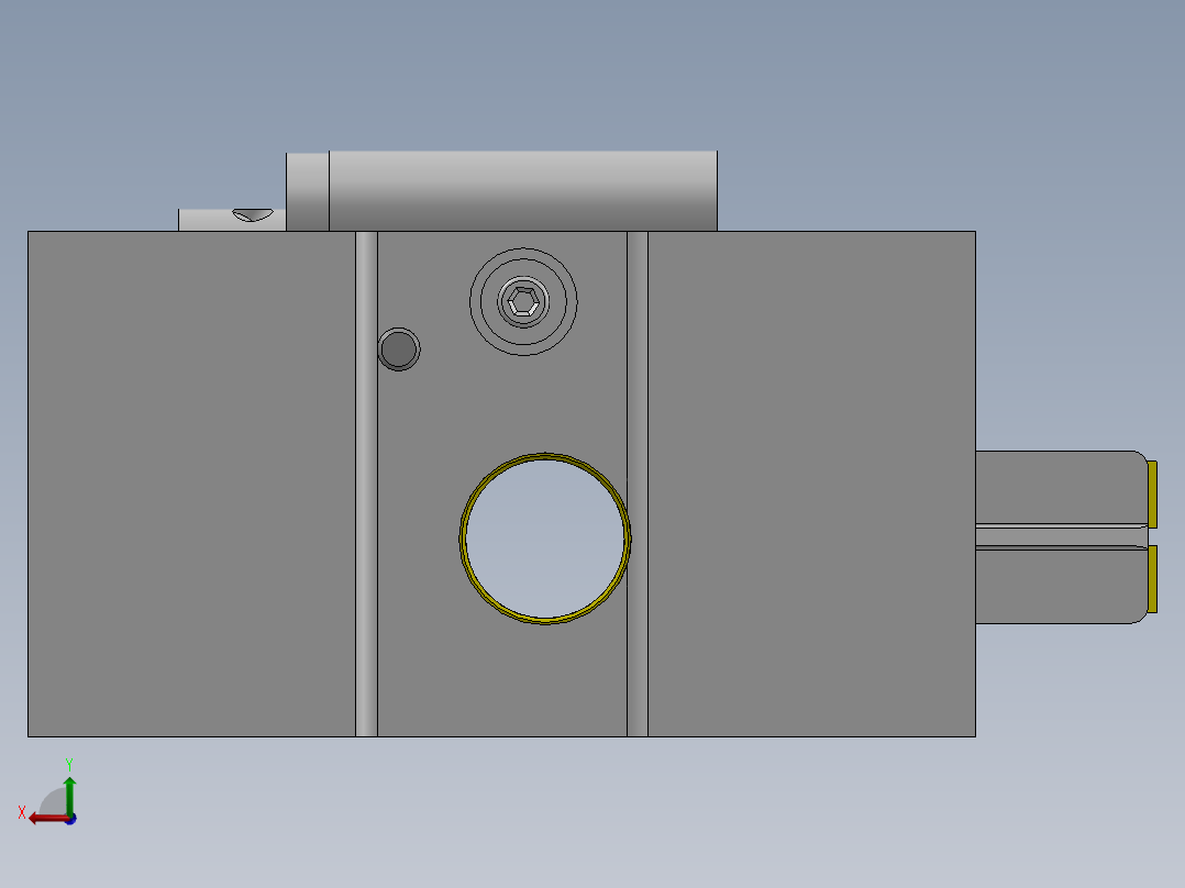 831010后钢板弹簧吊耳φ37孔夹具带三维图CAD图纸工序卡说明书后视图