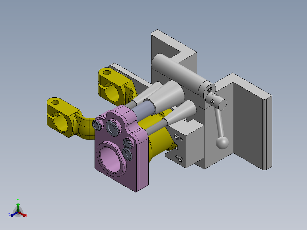 831010后钢板弹簧吊耳φ37孔夹具带三维图CAD图纸工序卡说明书正等轴测图