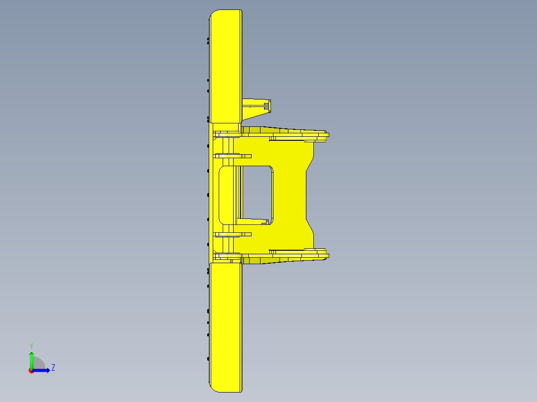 30吨级挖掘机上车架总成919423==100左视图
