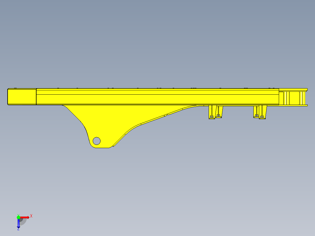 30吨级挖掘机上车架总成919423==100俯视图