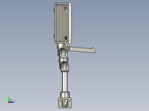 悬臂控制操控箱键盘支架-I3-垂直墙座-转角-中间连接器-90度箱体连接器-200-200-300左视缩略图