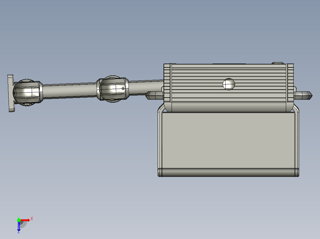 悬臂控制操控箱键盘支架-I3-垂直墙座-转角-中间连接器-90度箱体连接器-200-200-300俯视图