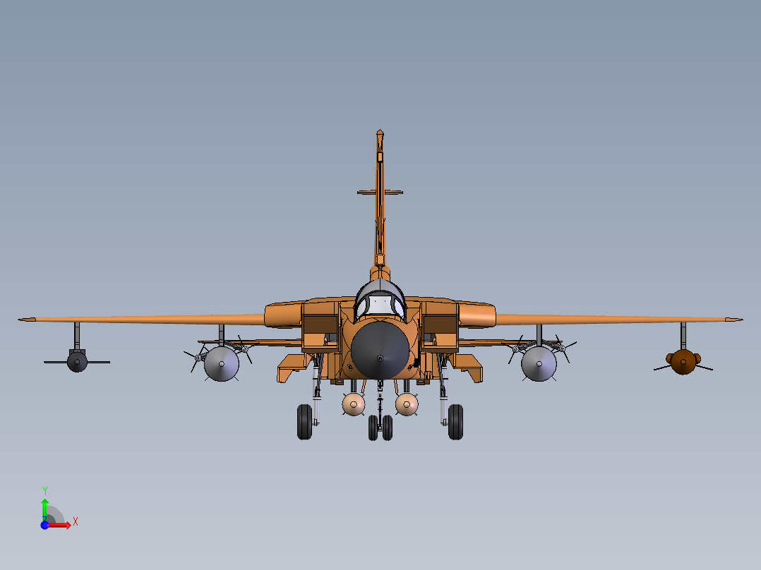 战机tornado_gr4前视图