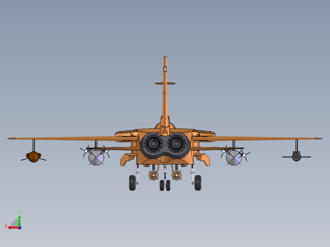 战机tornado_gr4后视图