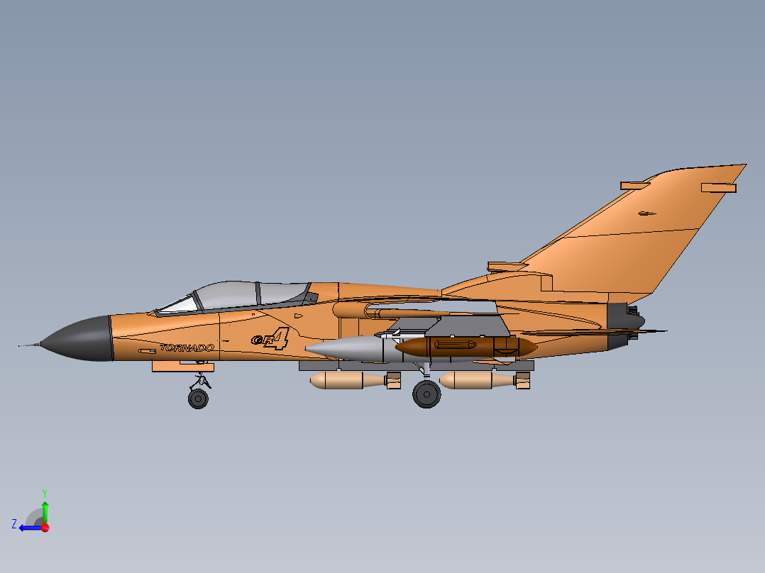 战机tornado_gr4右视图