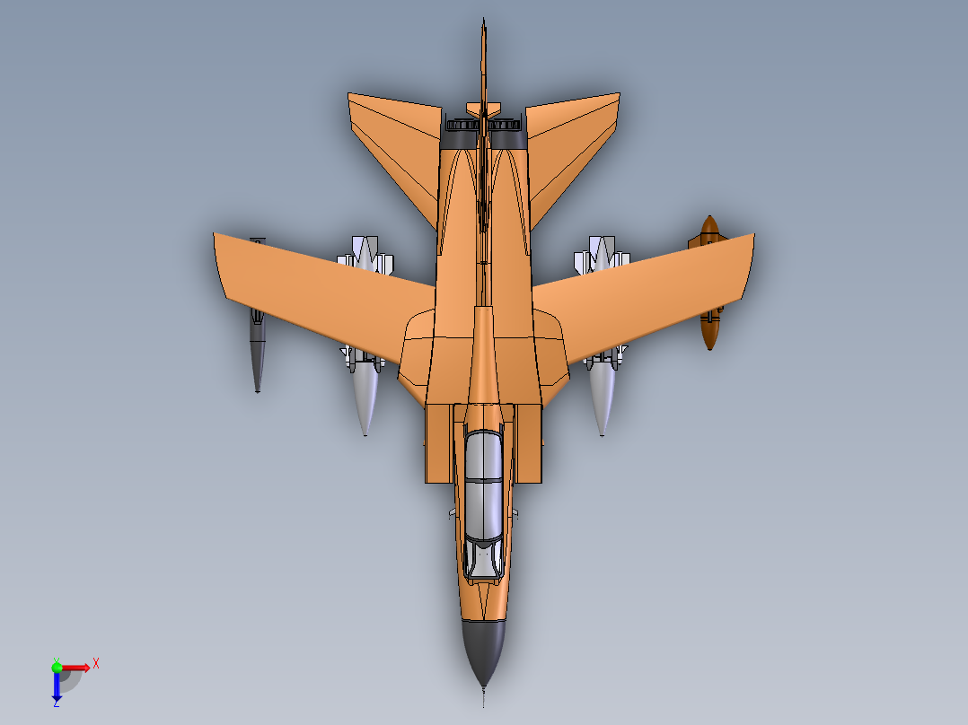 战机tornado_gr4俯视图