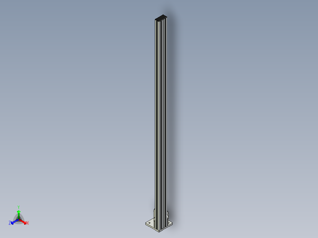 型材-BR 45X90 POST KJN524470正等轴测图