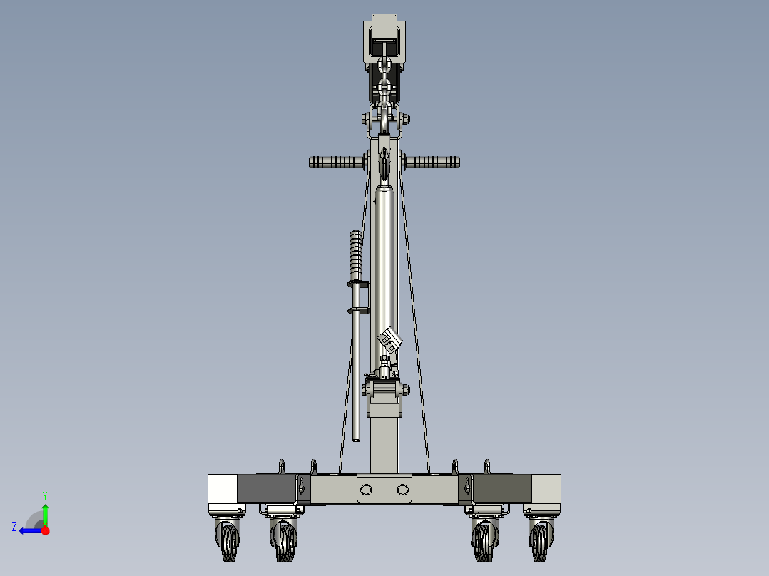 液压绞车绞盘右视图