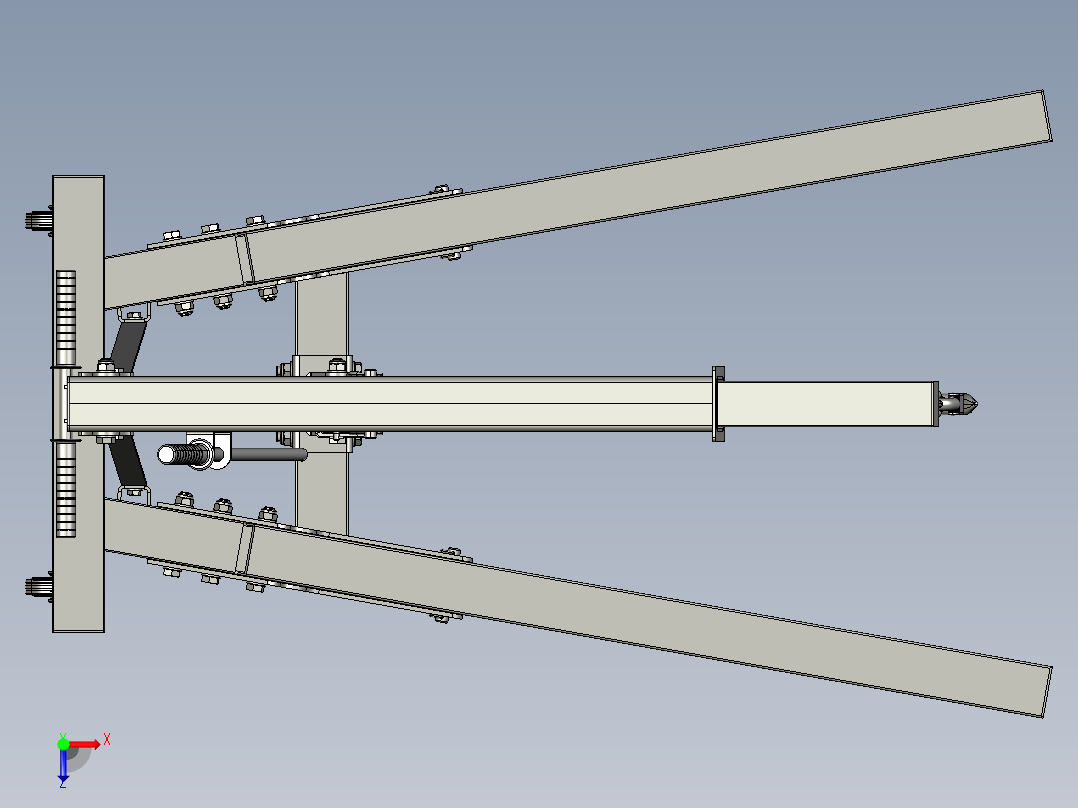 液压绞车绞盘俯视图