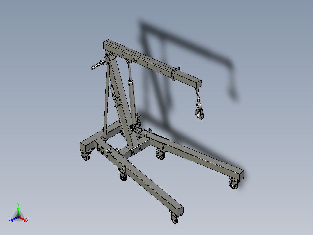 液压绞车绞盘正等轴测图