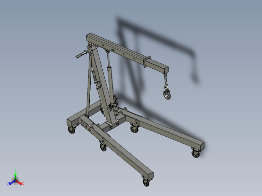 液压绞车绞盘正等轴测缩略图