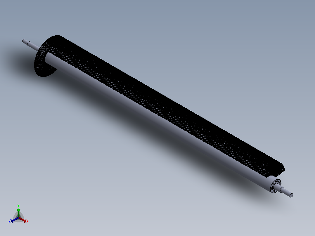 萝卜自动清洗机设计（含SW三维图+二维+说明书）正等轴测图