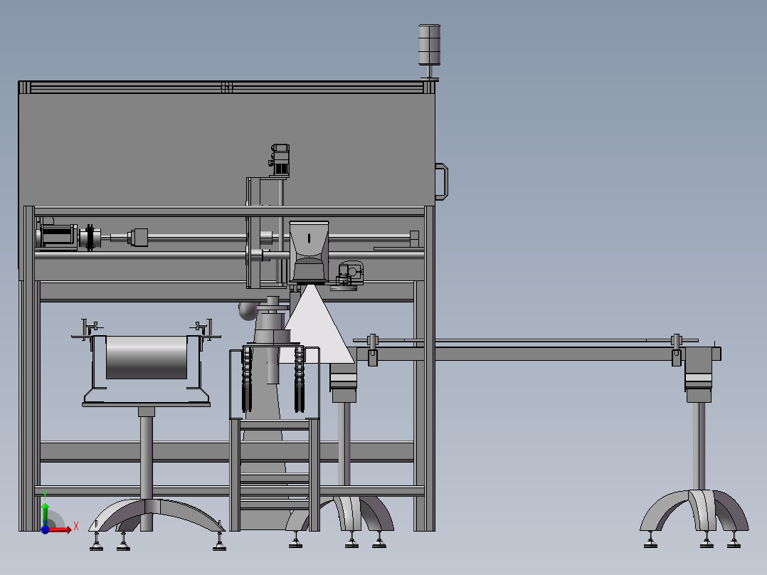 齿轮打标机前视图