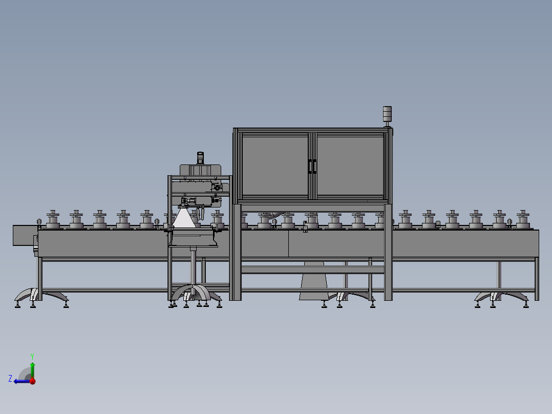 齿轮打标机右视图