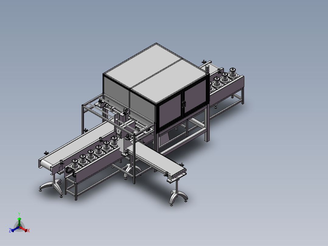 齿轮打标机正等轴测图