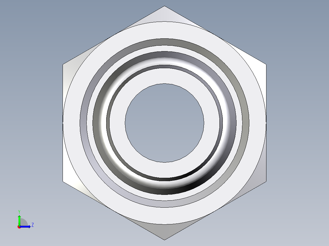 卡套式工业通用硬管接头EO_Swivel_union_GZ20SCF左视图