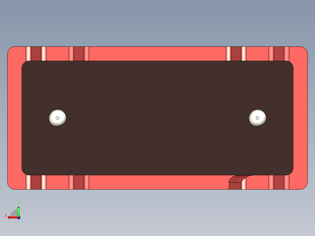 薄膜电容器，长10.5 x W5 x高11毫米，间距7.5毫米后视图